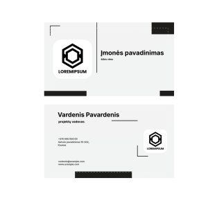 Vizitinė kortelė nr. 2 (vizitinės 4+0)